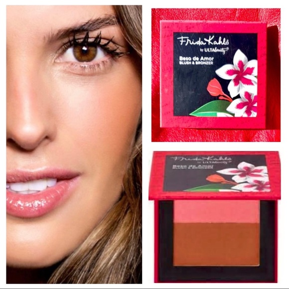 NIB ULTA 2Pc “Frida Kahlo Blush & Bronzer” & Jasmine LeBelle Body Shimmer - Picture 8 of 16